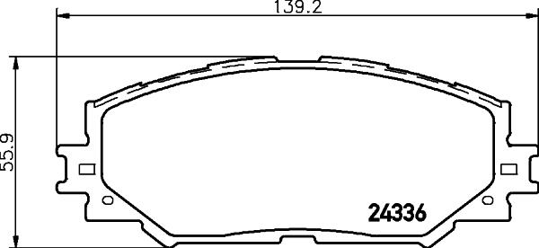 Комплект тормозных колодок, дисковый тормоз   8DB 355 006-861   HELLA PAGID