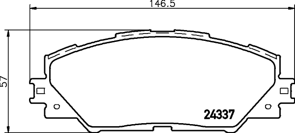 Комплект тормозных колодок, дисковый тормоз   8DB 355 006-871   HELLA PAGID