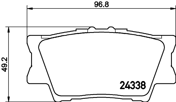 Комплект тормозных колодок, дисковый тормоз   8DB 355 006-881   HELLA PAGID
