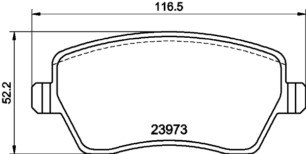 Комплект тормозных колодок, дисковый тормоз   8DB 355 010-851   HELLA PAGID