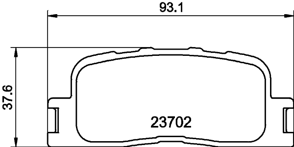 Комплект тормозных колодок, дисковый тормоз   8DB 355 011-001   HELLA PAGID