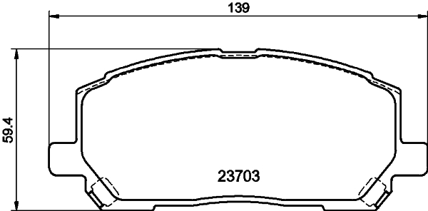 Комплект тормозных колодок, дисковый тормоз   8DB 355 011-161   HELLA PAGID