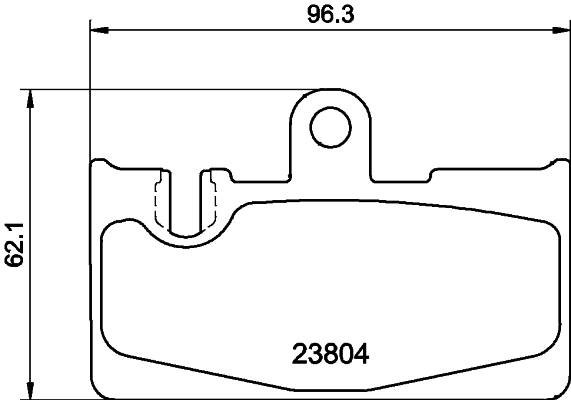 Комплект тормозных колодок, дисковый тормоз   8DB 355 011-661   HELLA PAGID