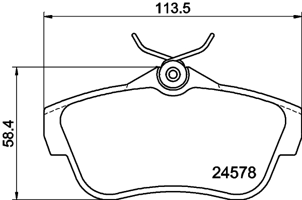 Комплект тормозных колодок, дисковый тормоз   8DB 355 013-421   HELLA PAGID
