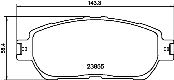 Комплект тормозных колодок, дисковый тормоз   8DB 355 014-441   HELLA PAGID