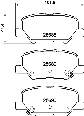 Комплект тормозных колодок, дисковый тормоз   8DB 355 020-291   HELLA PAGID