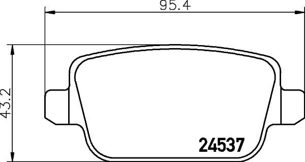 Комплект тормозных колодок, дисковый тормоз   8DB 355 025-351   HELLA PAGID