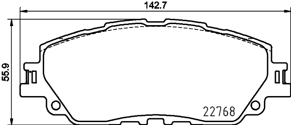 Комплект тормозных колодок, дисковый тормоз   8DB 355 036-511   HELLA PAGID