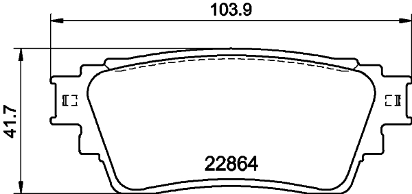 Комплект тормозных колодок, дисковый тормоз   8DB 355 040-501   HELLA PAGID