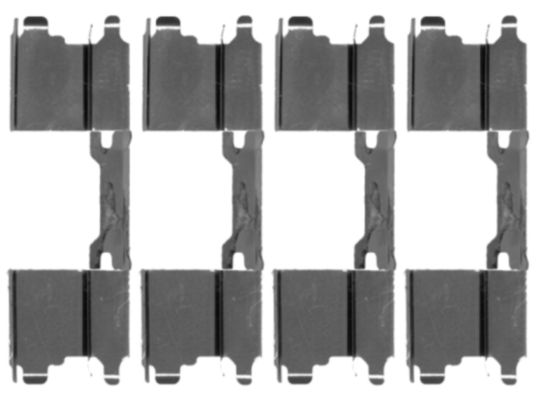 Комплектующие, колодки дискового тормоза   8DZ 355 203-501   HELLA PAGID