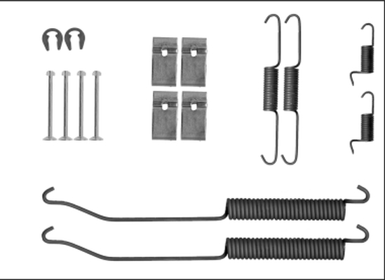 Комплект приладдя, гальмівна колодка   8DZ 355 205-871   HELLA PAGID