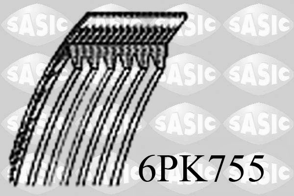 Поліклиновий ремінь   6PK755   SASIC