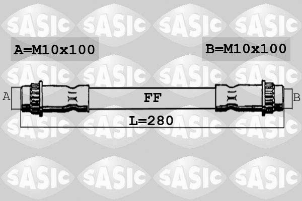 Тормозной шланг   SBH0286   SASIC