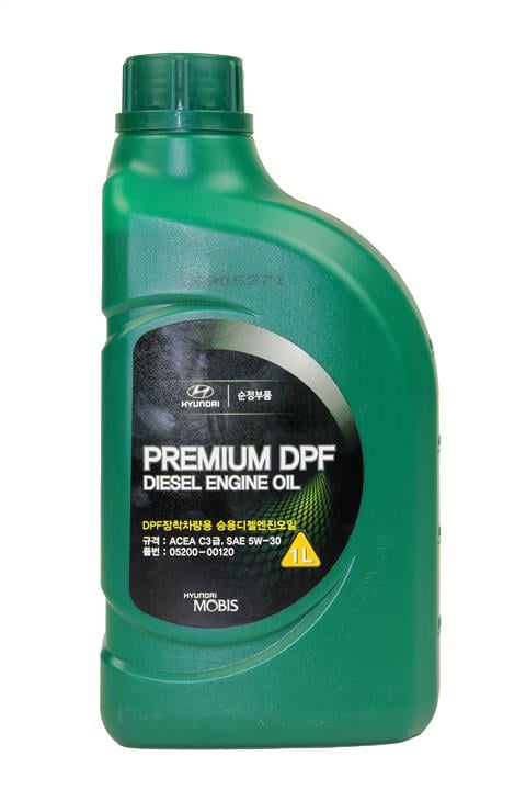Моторное масло HYUNDAI Premium DPF 5W-30 1 л, 05200-00120