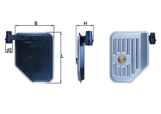Гідравлічний фільтр, автоматична коробка передач   HX 156   MAHLE