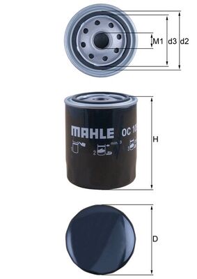 Оливний фільтр   OC 105   MAHLE
