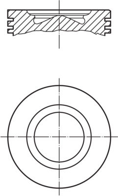 Поршень   007 PI 00106 001   MAHLE