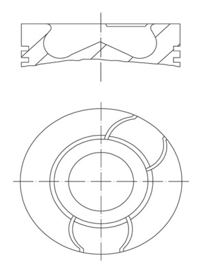 Поршень   021 PI 00124 002   MAHLE