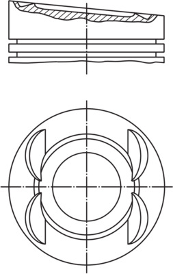 Поршень   028 03 00   MAHLE