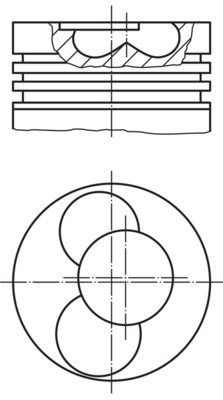 Поршень   028 20 00   MAHLE