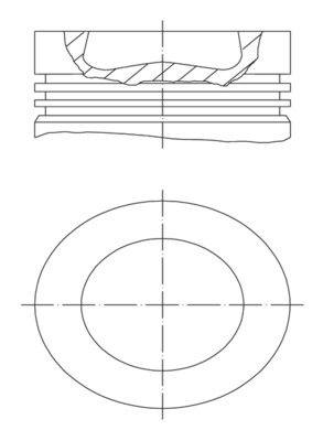 Поршень   028 PI 00121 002   MAHLE