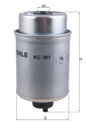 Топливный фильтр   KC 381   MAHLE