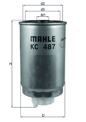 Топливный фильтр   KC 487   MAHLE