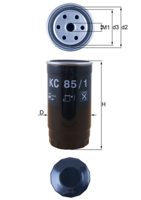 Фільтр палива   KC 85/1   MAHLE