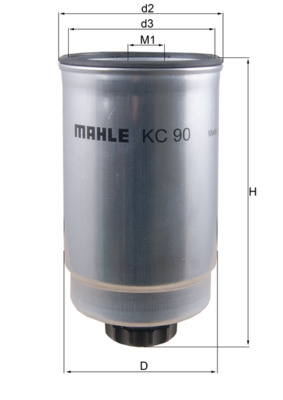 Топливный фильтр   KC 90   MAHLE