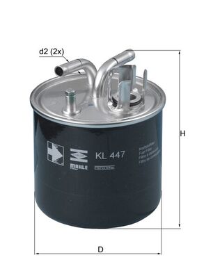 Топливный фильтр   KL 447   MAHLE