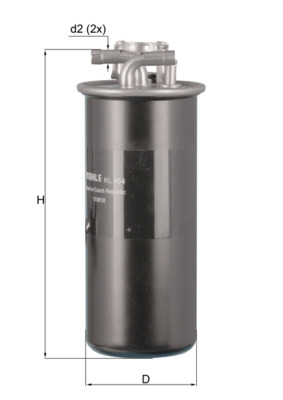 Топливный фильтр   KL 454   MAHLE