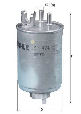 Топливный фильтр   KL 474   MAHLE