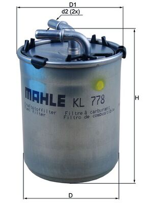 Топливный фильтр   KL 778   MAHLE