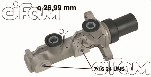 Главный тормозной цилиндр   202-580   CIFAM