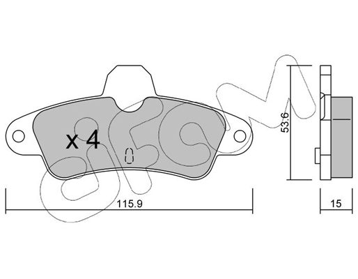 Комплект тормозных колодок, дисковый тормоз   822-143-0   CIFAM
