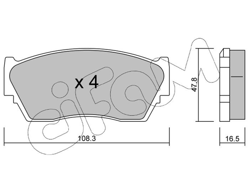 Комплект тормозных колодок, дисковый тормоз   822-246-0   CIFAM