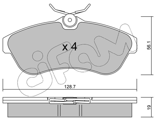 Комплект тормозных колодок, дисковый тормоз   822-329-0   CIFAM