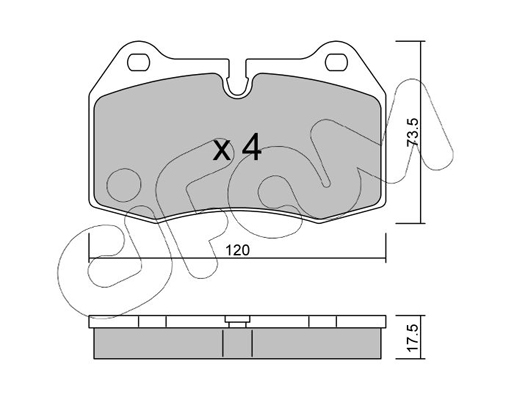 Комплект тормозных колодок, дисковый тормоз   822-645-0   CIFAM