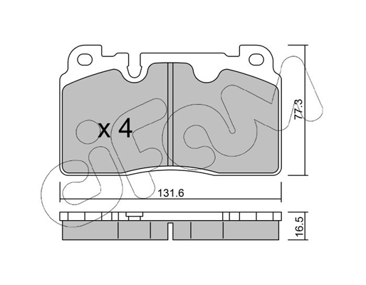 Комплект тормозных колодок, дисковый тормоз   822-979-0   CIFAM