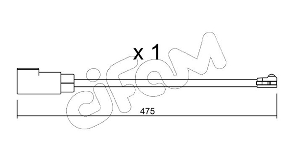 Сигнализатор, износ тормозных колодок   SU.329   CIFAM