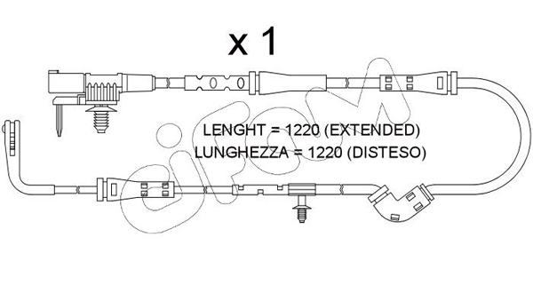 Конт. попер. сигналу, знос гальм. накл.   SU.386   CIFAM