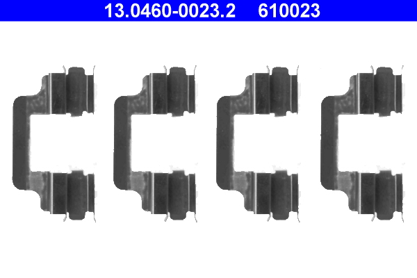 Комплектующие, колодки дискового тормоза   13.0460-0023.2   ATE