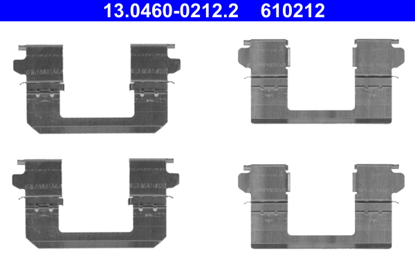 Комплектующие, колодки дискового тормоза   13.0460-0212.2   ATE