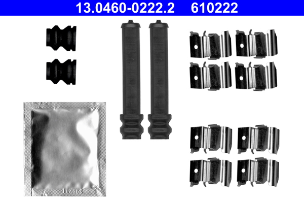 Комплектующие, колодки дискового тормоза   13.0460-0222.2   ATE