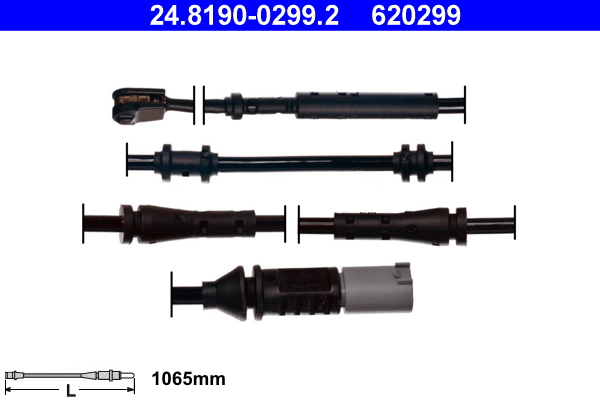 Конт. попер. сигналу, знос гальм. накл.   24.8190-0299.2   ATE