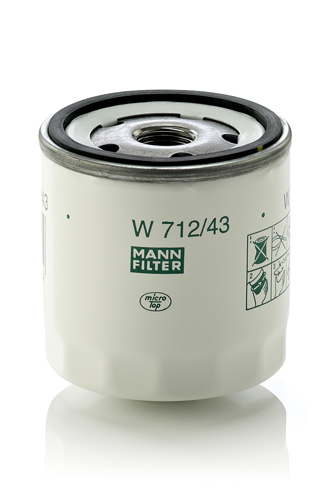 Оливний фільтр   W 712/43   MANN-FILTER
