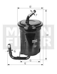 Топливный фильтр   WK 614   MANN-FILTER