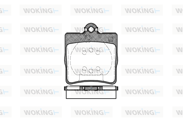 Комплект тормозных колодок, дисковый тормоз   P7783.00   WOKING