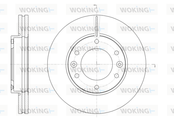 Тормозной диск   D61396.10   WOKING