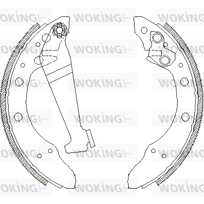 Гальмівна колодка   Z4046.00   WOKING